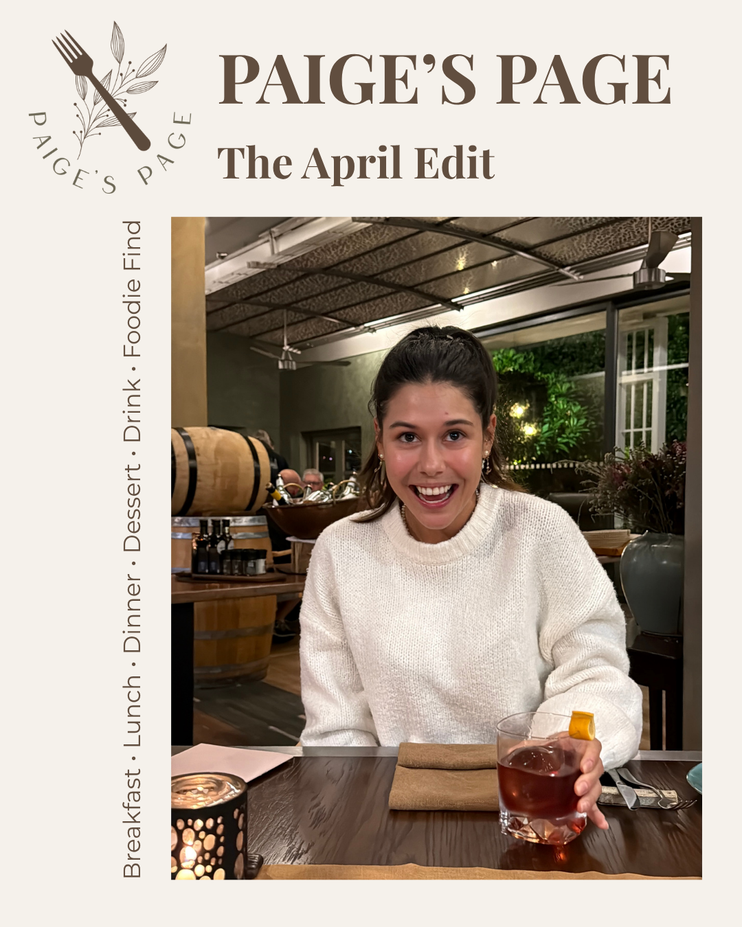 Paige's Page April Newsletter