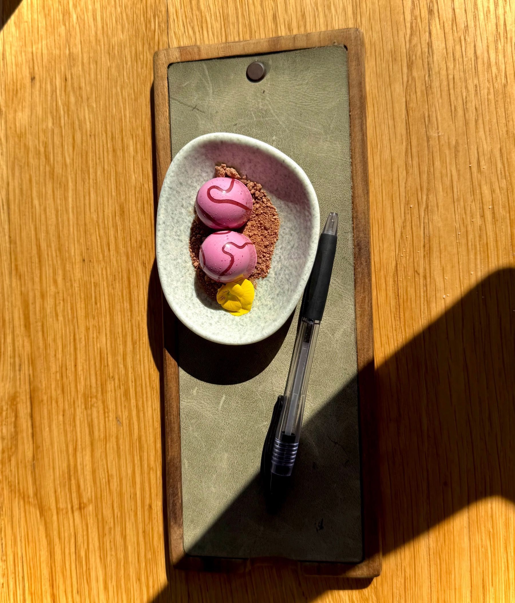 White chocolate petit fours at Chef’s Warehouse Tintswalo
