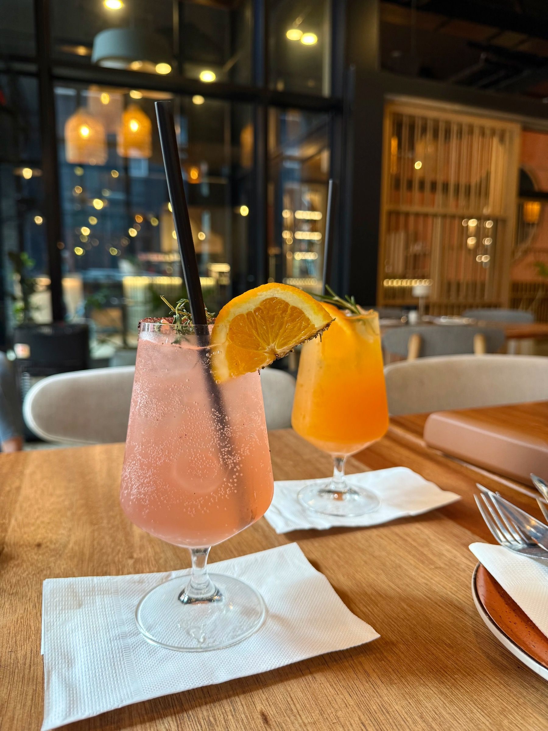 Pink Paloma cocktail served at Florentin Cape Town