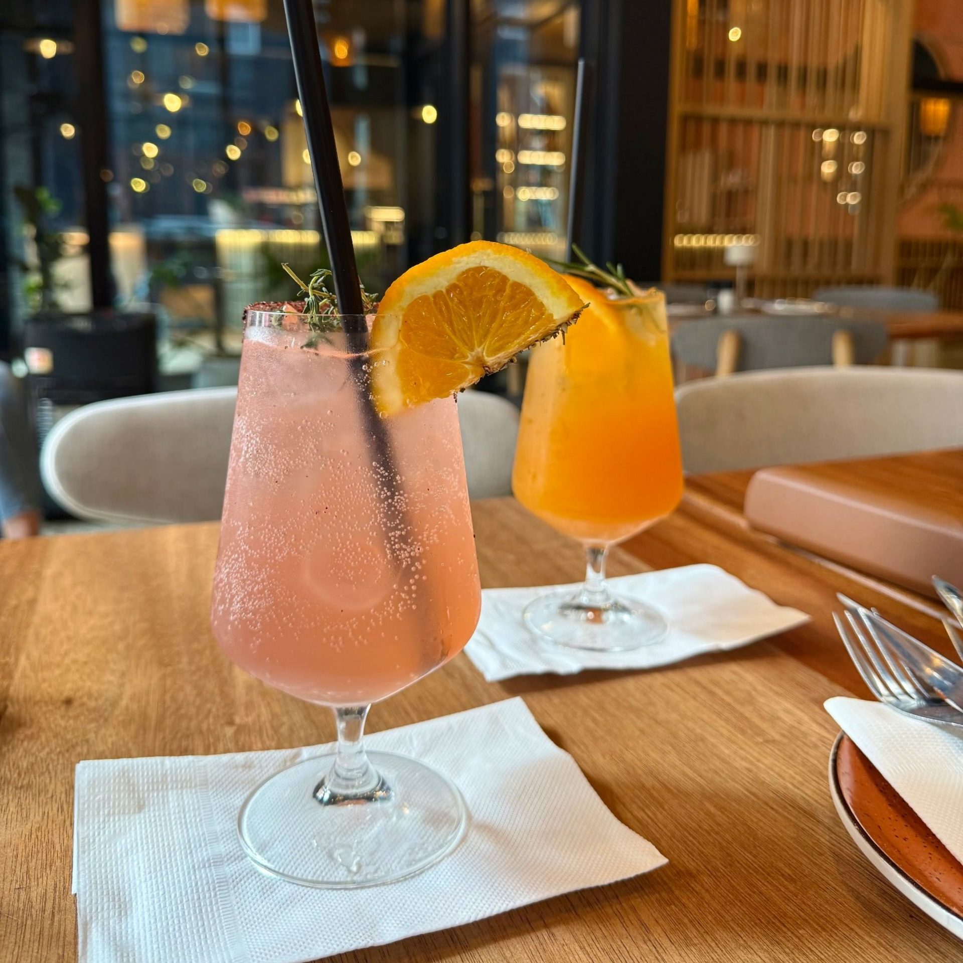 Pink Paloma cocktail served at Florentin Cape Town