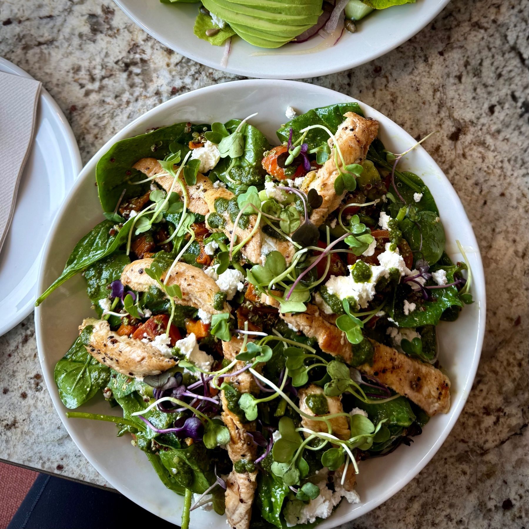 Marinated Chicken Salad at Hugo Social Club