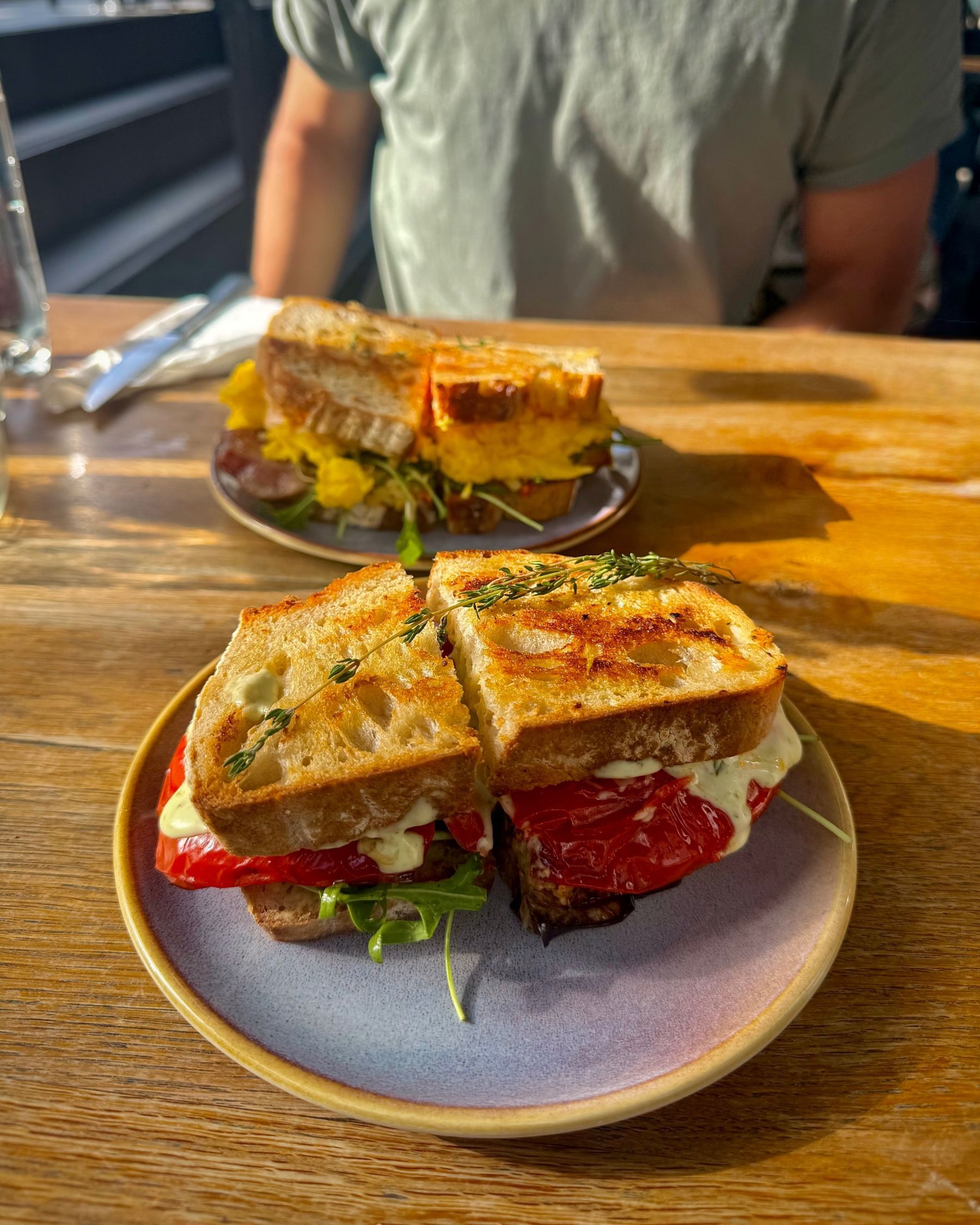 Eggplant Hot Press at Norfolk Deli