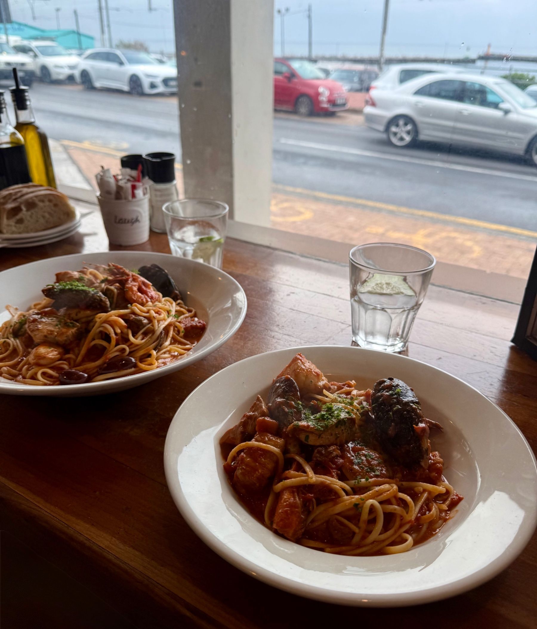 Olympia Café seafood linguine pasta