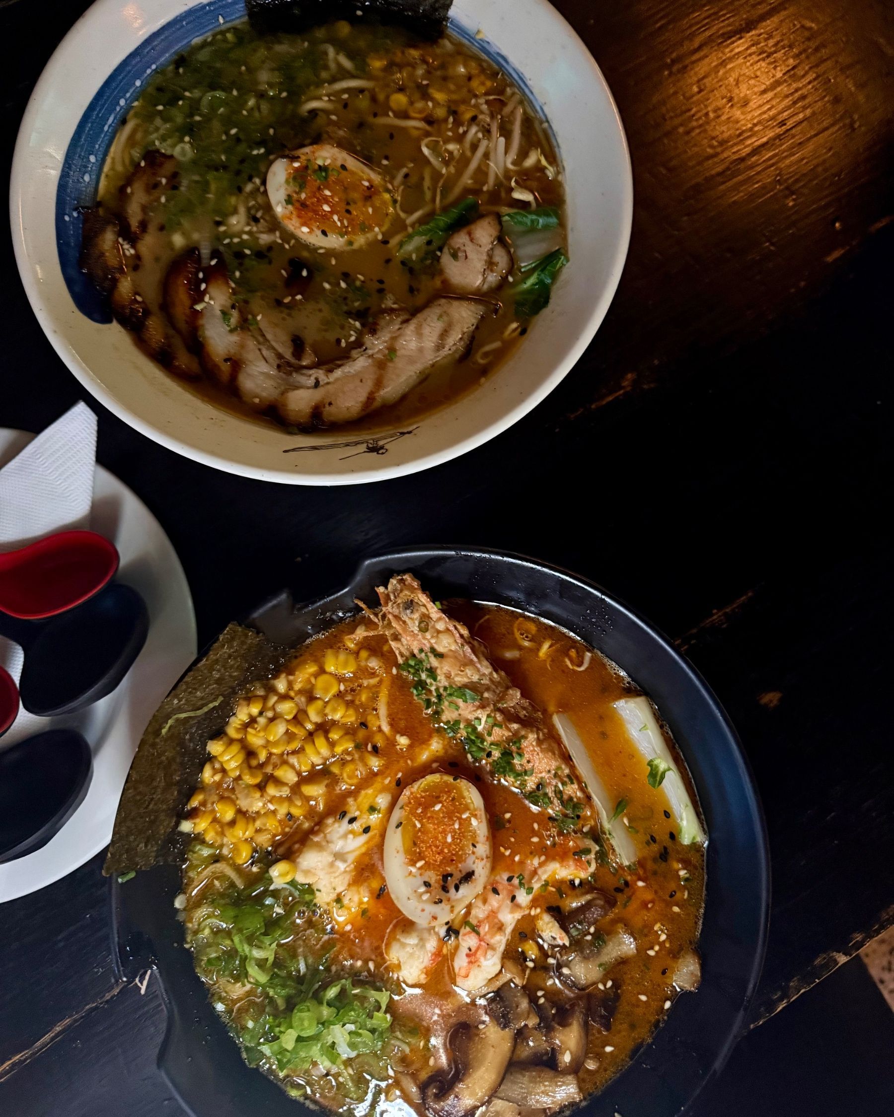 Seafood and pork ramen at Kanji Ramen