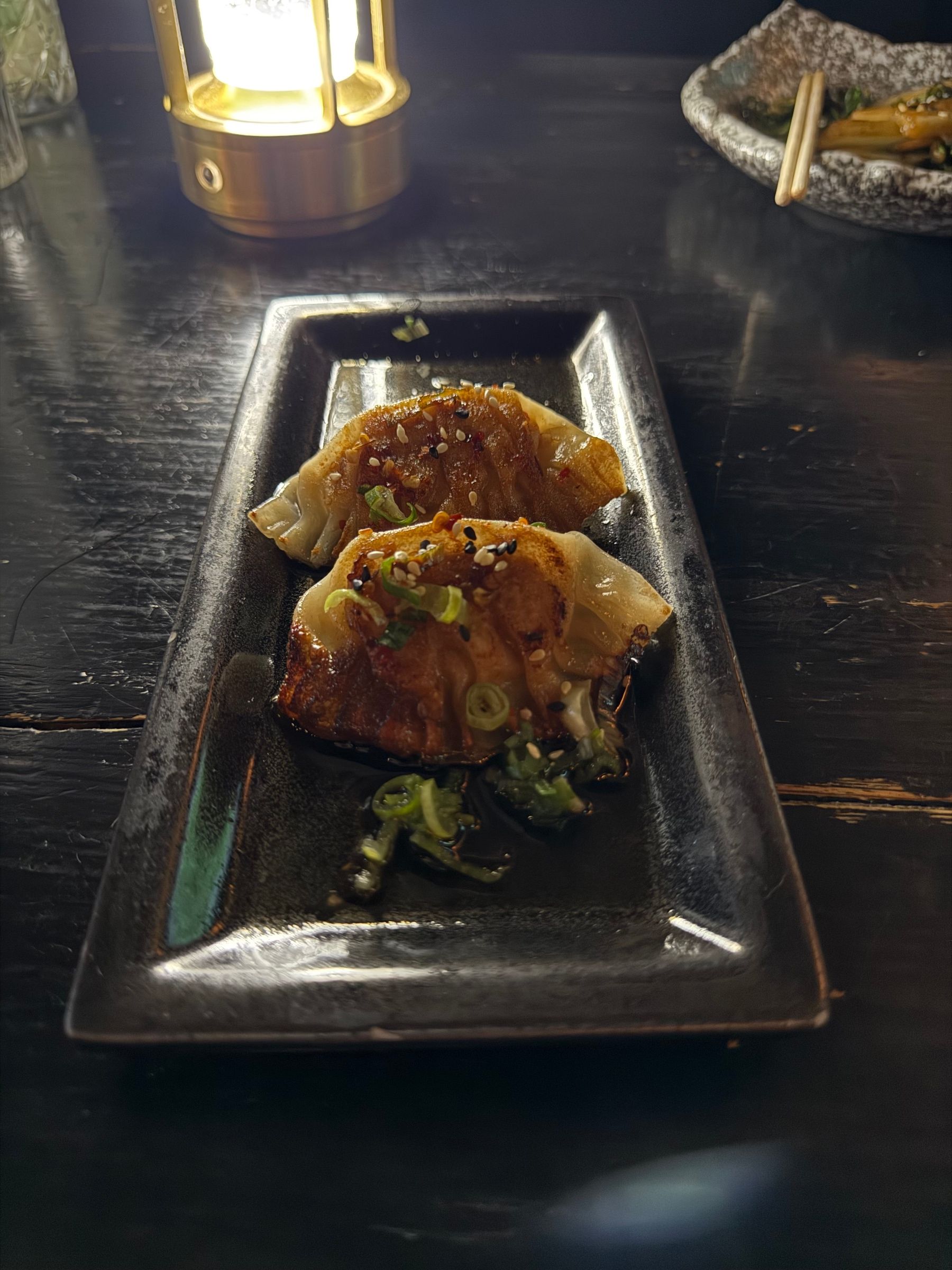 Chicken gyoza at Kanji Ramen