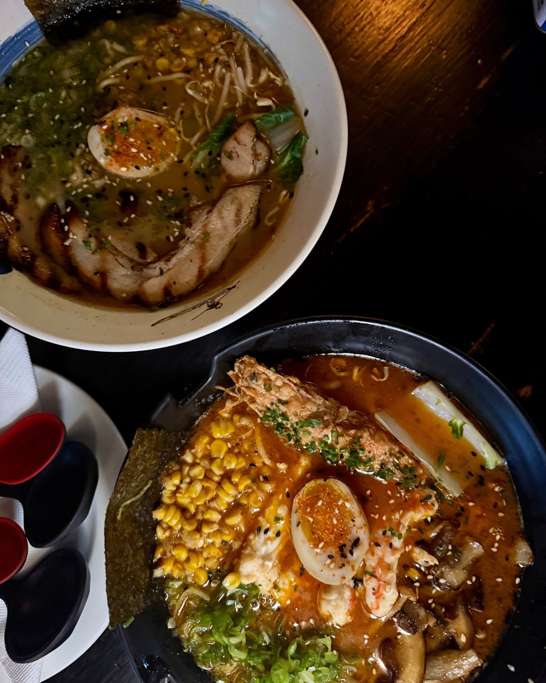 Seafood and pork ramen at Kanji Ramen