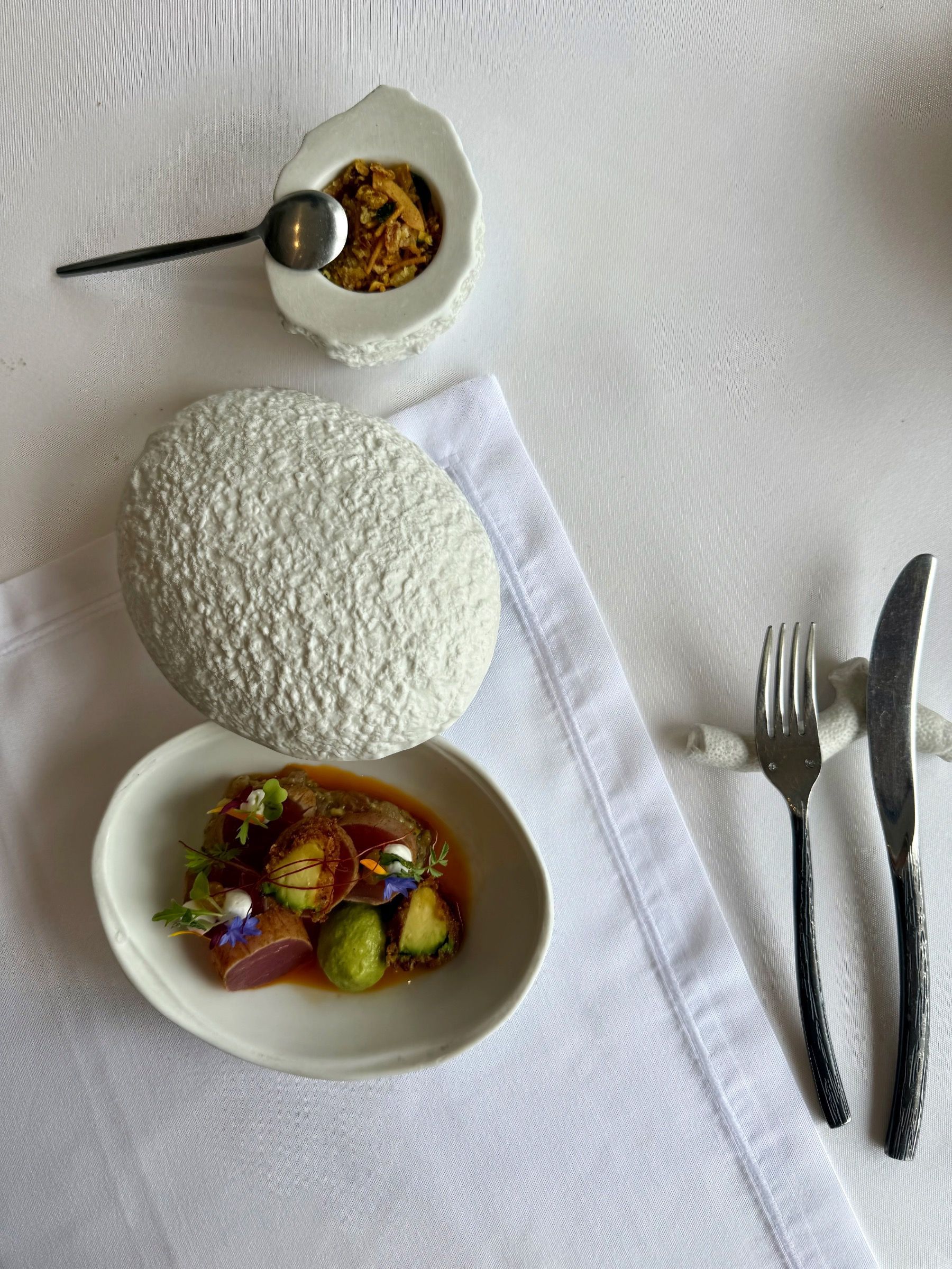 Yellowfin tuna with tamarind and chilli at Pier Restaurant Cape Town