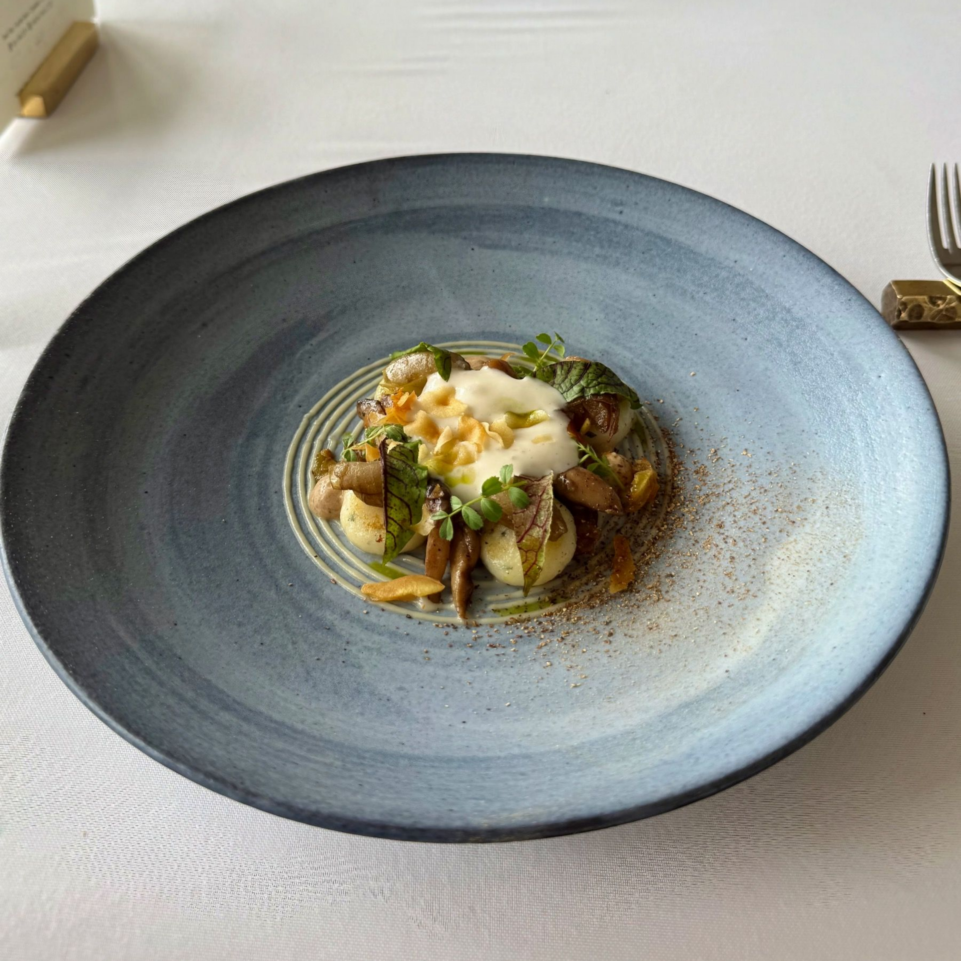 Autumn Impressions gnocchi with foraged mushrooms at Salsify