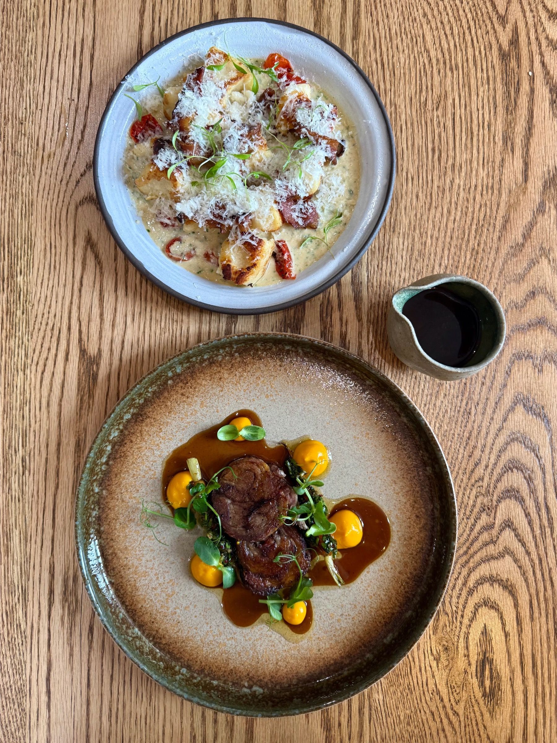 Lamb medallions and miso gnocchi served at Tannin on Bree Bree Street
