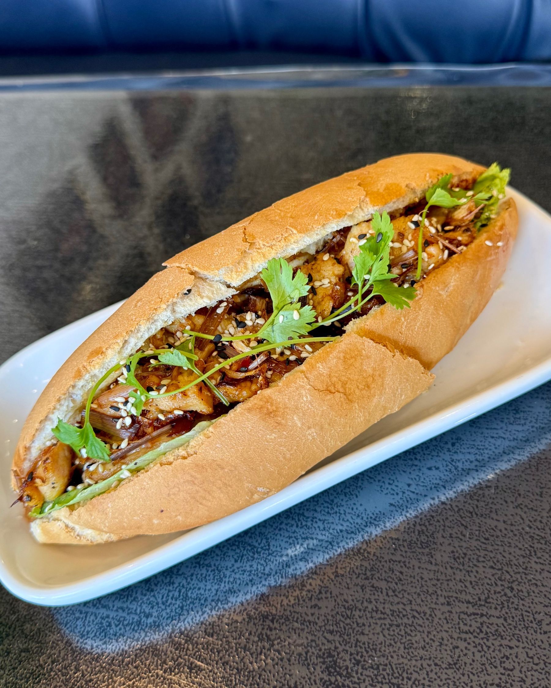 Chicken banh mi sandwich at Vietnamese Street Kitchen