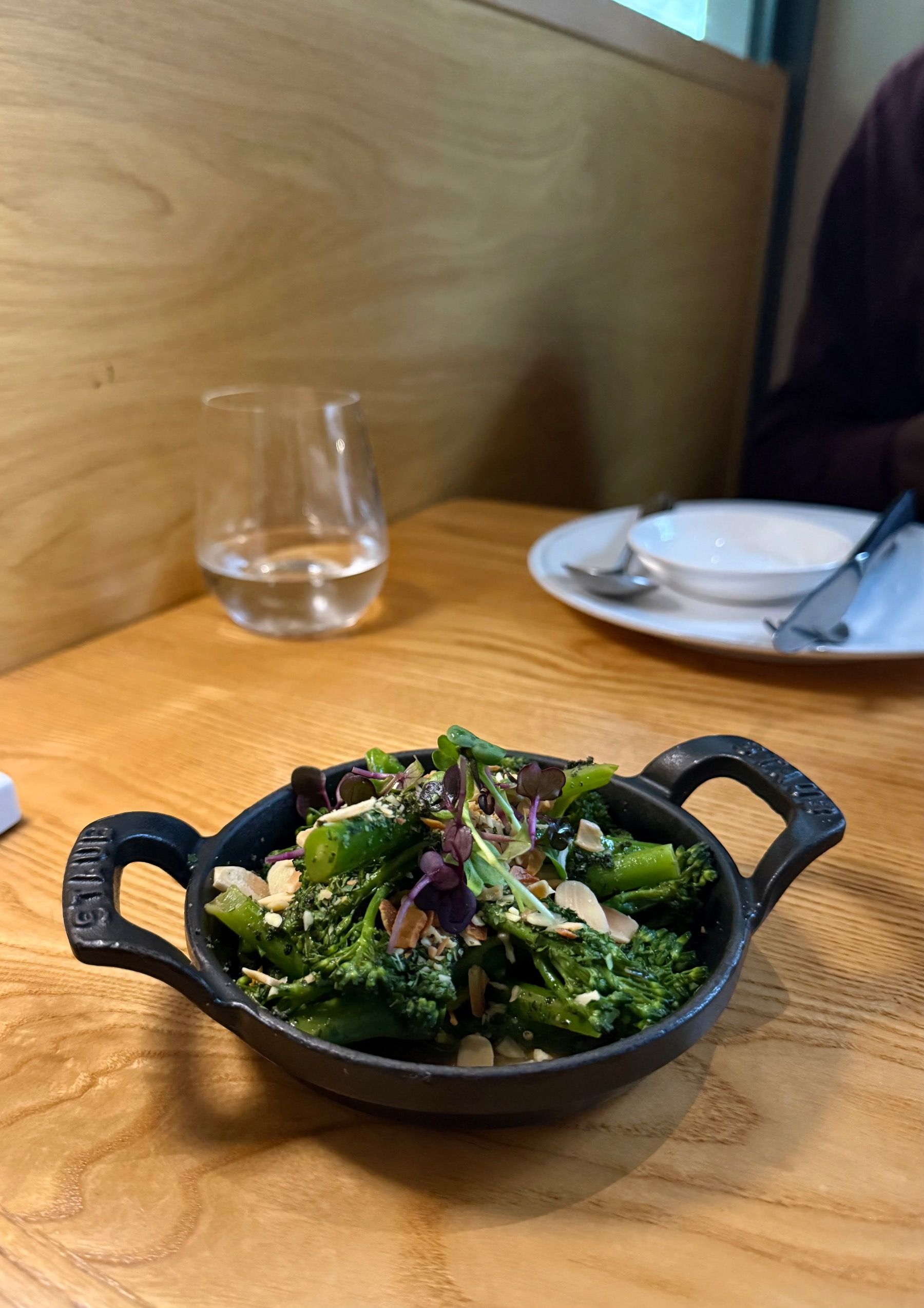 Stir-fried broccoli with sesame and Asian sauce at Yama Cape Town