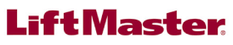 LiftMaster logo in burgundy.