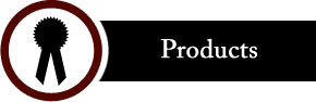 Award badge icon next to a black button with the word 