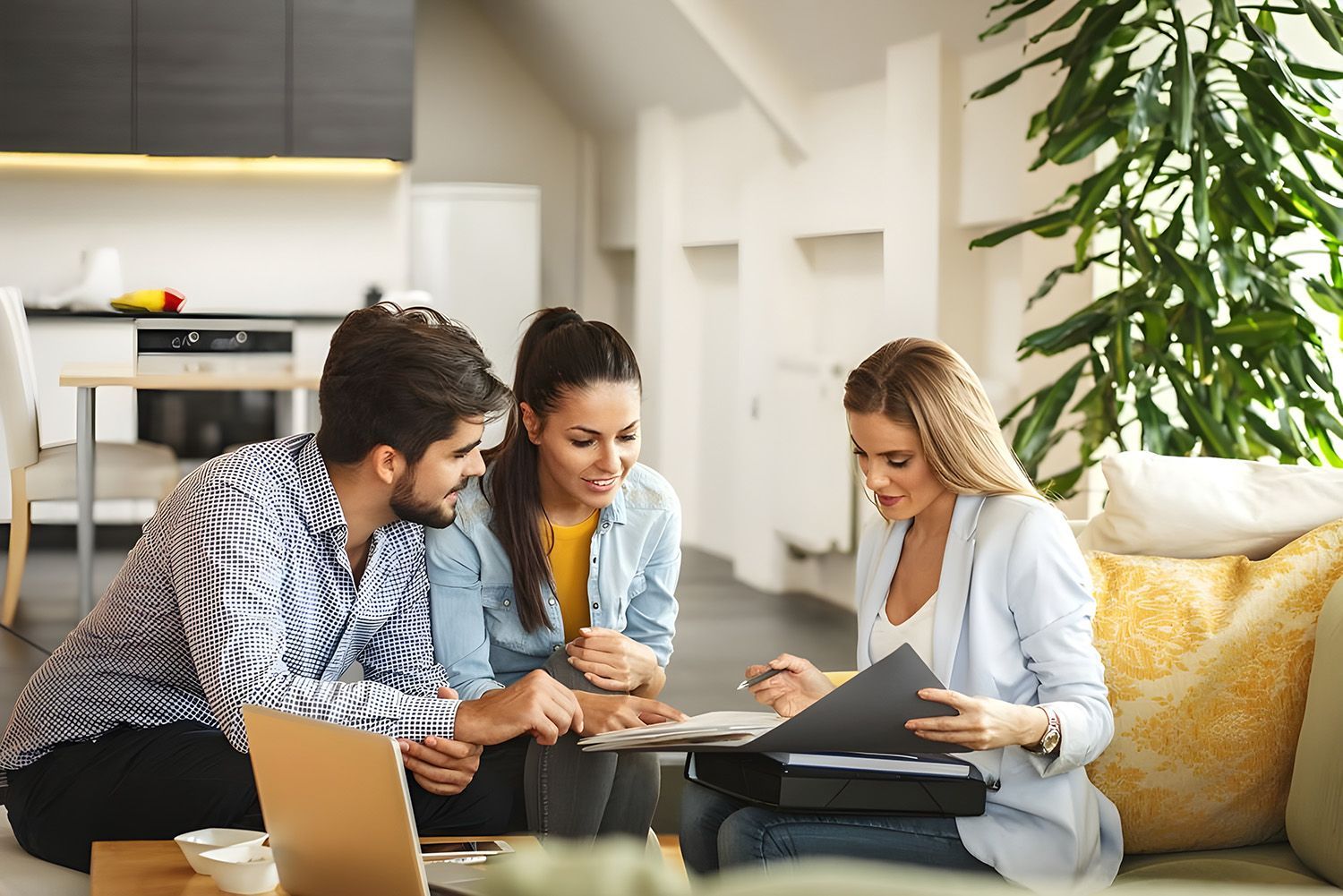 Local Insurance Broker Meeting Clients