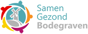 Logo: colorful figures around a windmill, text 