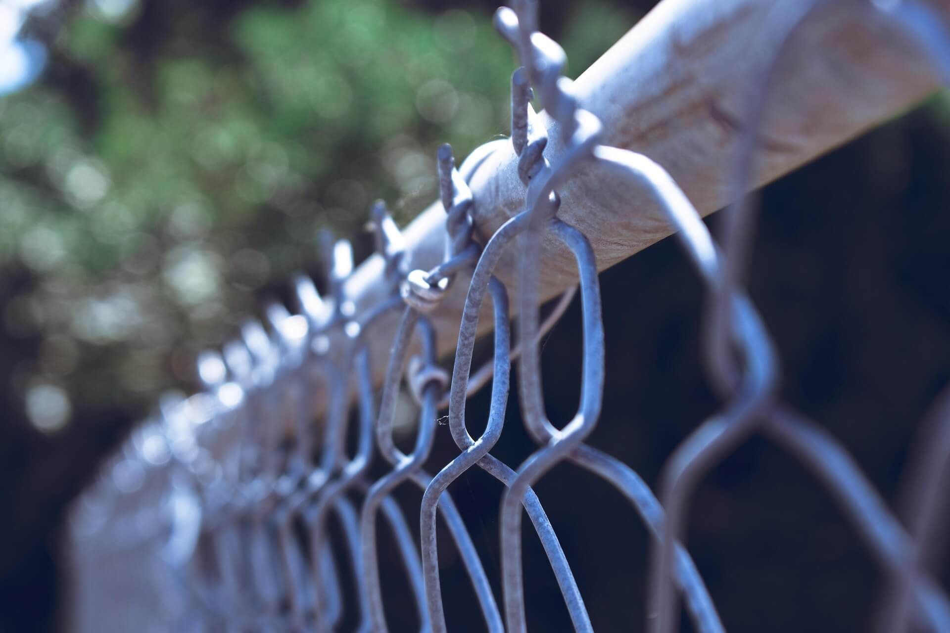 Chain link fence on a farm in maricopa