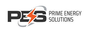 PES Prime Energy Solutions logo in black and gray with an orange lightning bolt.