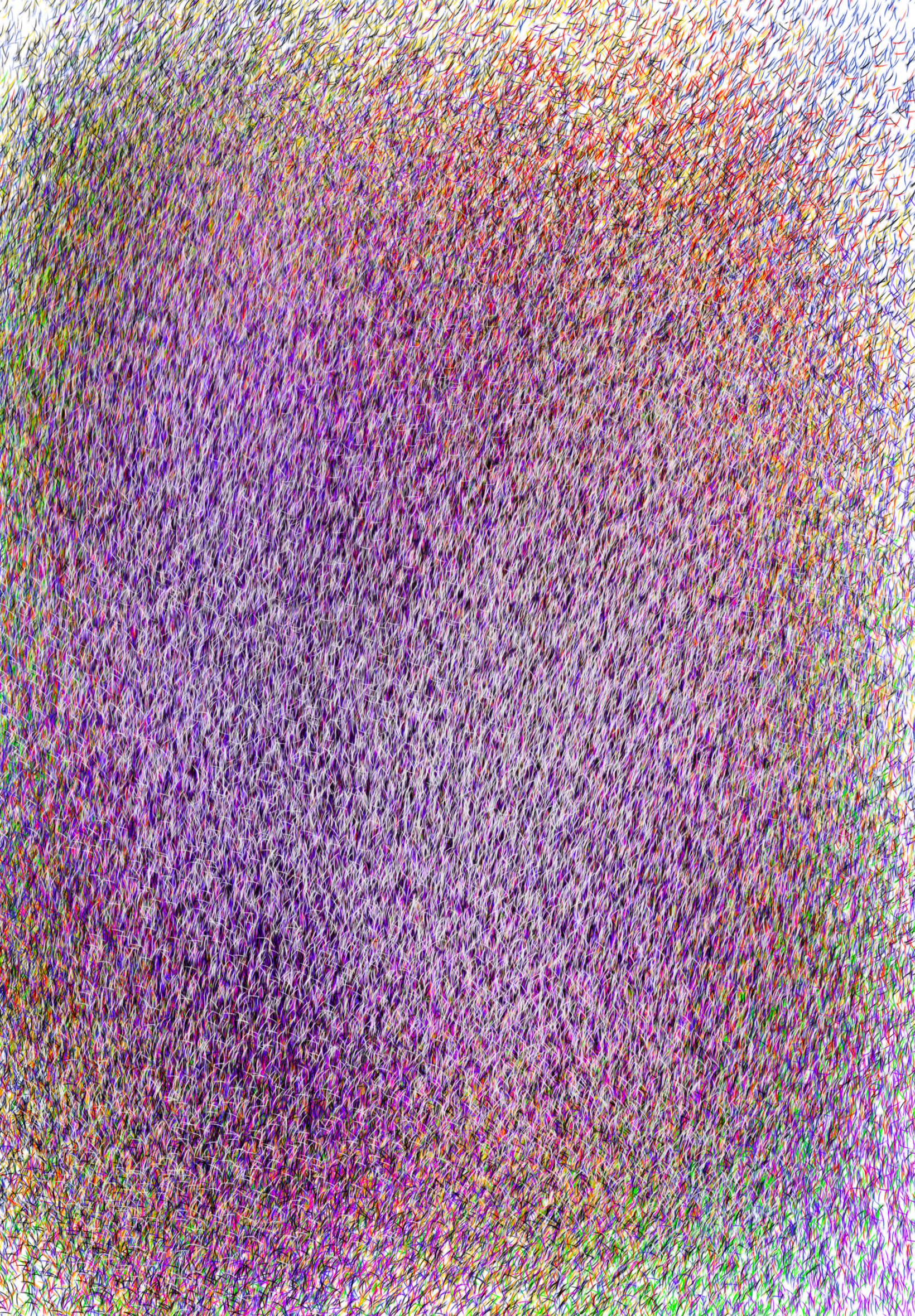 A close up of a purple and green polka dot background.