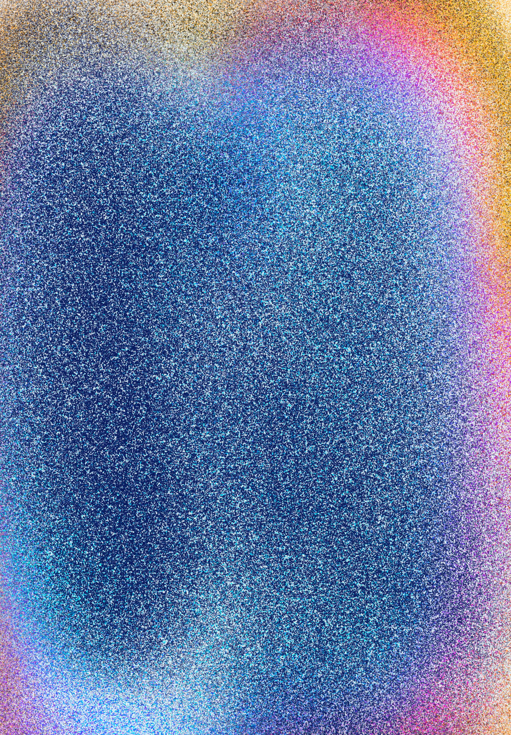 A close up of a blue and purple background with a rainbow border.
