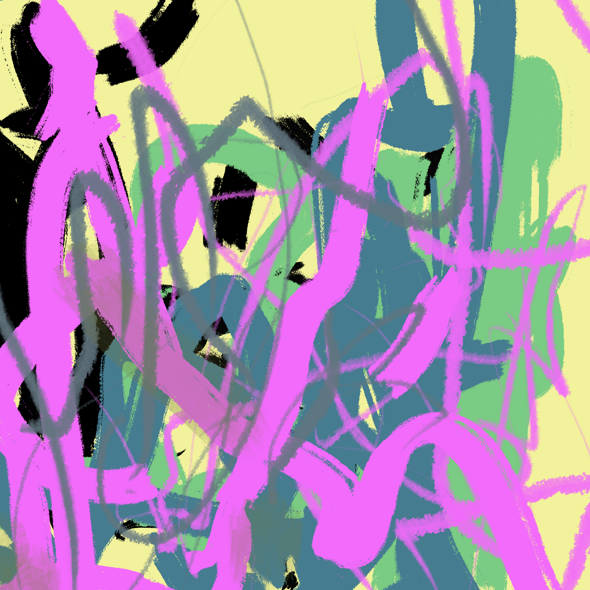 A computer generated image of a colorful abstract painting