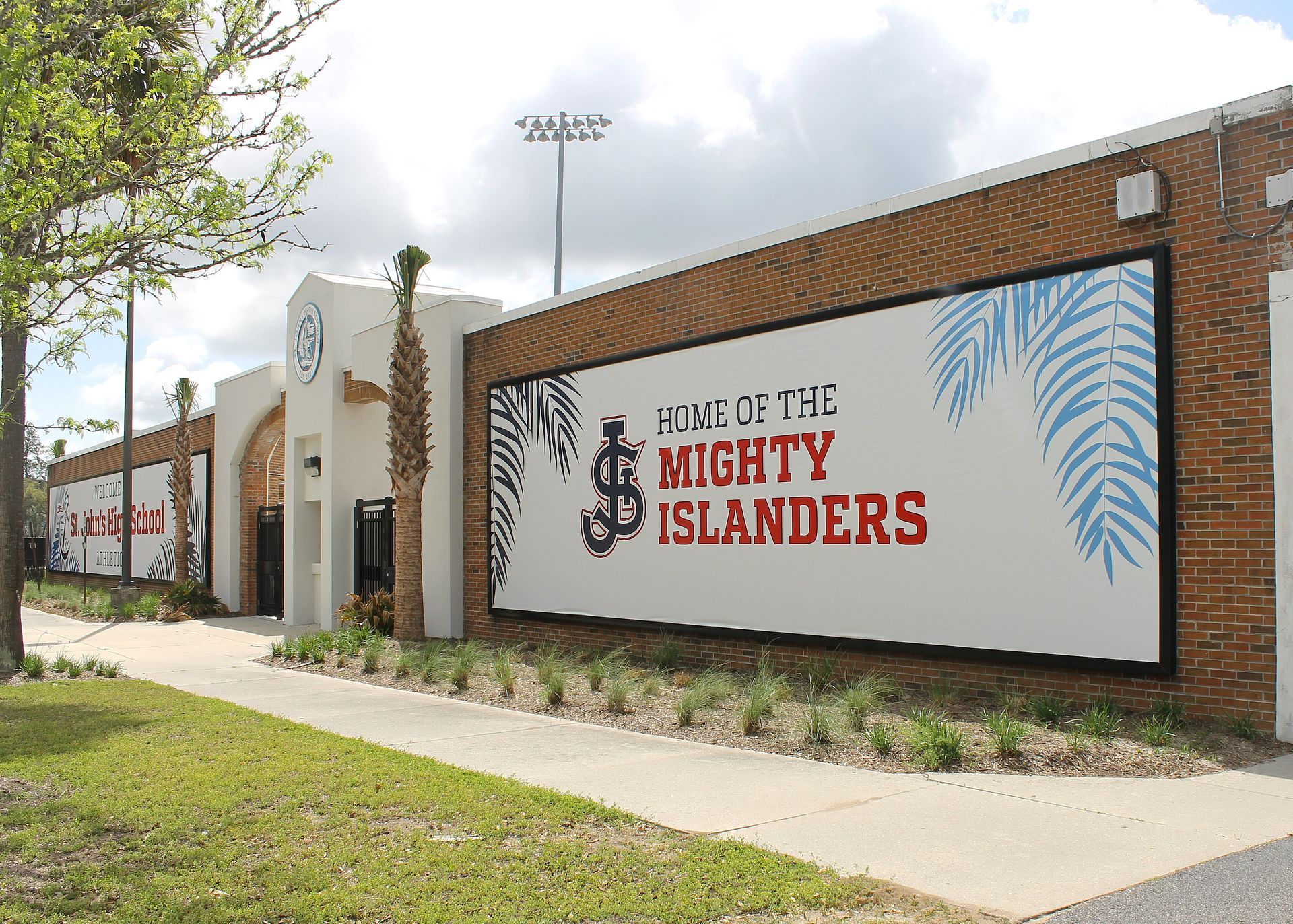 Brick wall with 