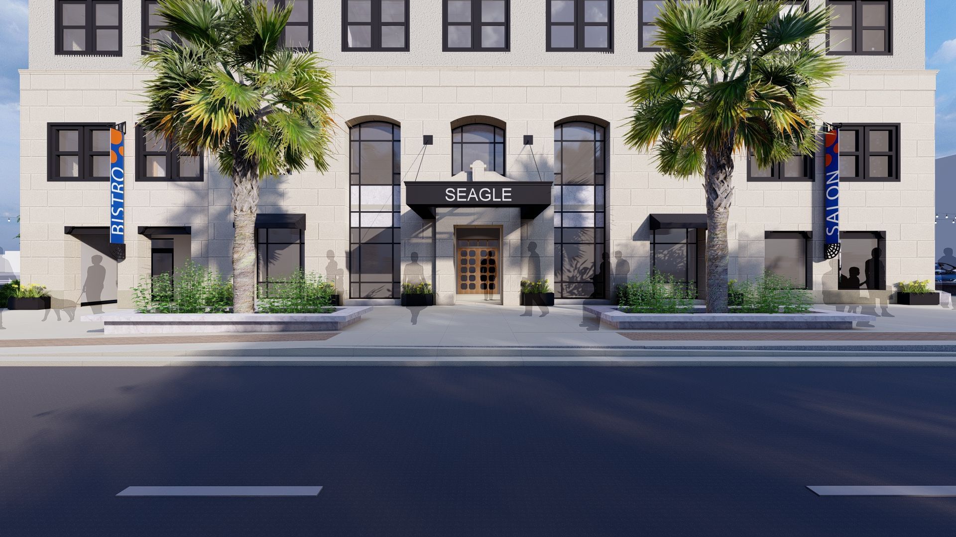 Building entrance with
