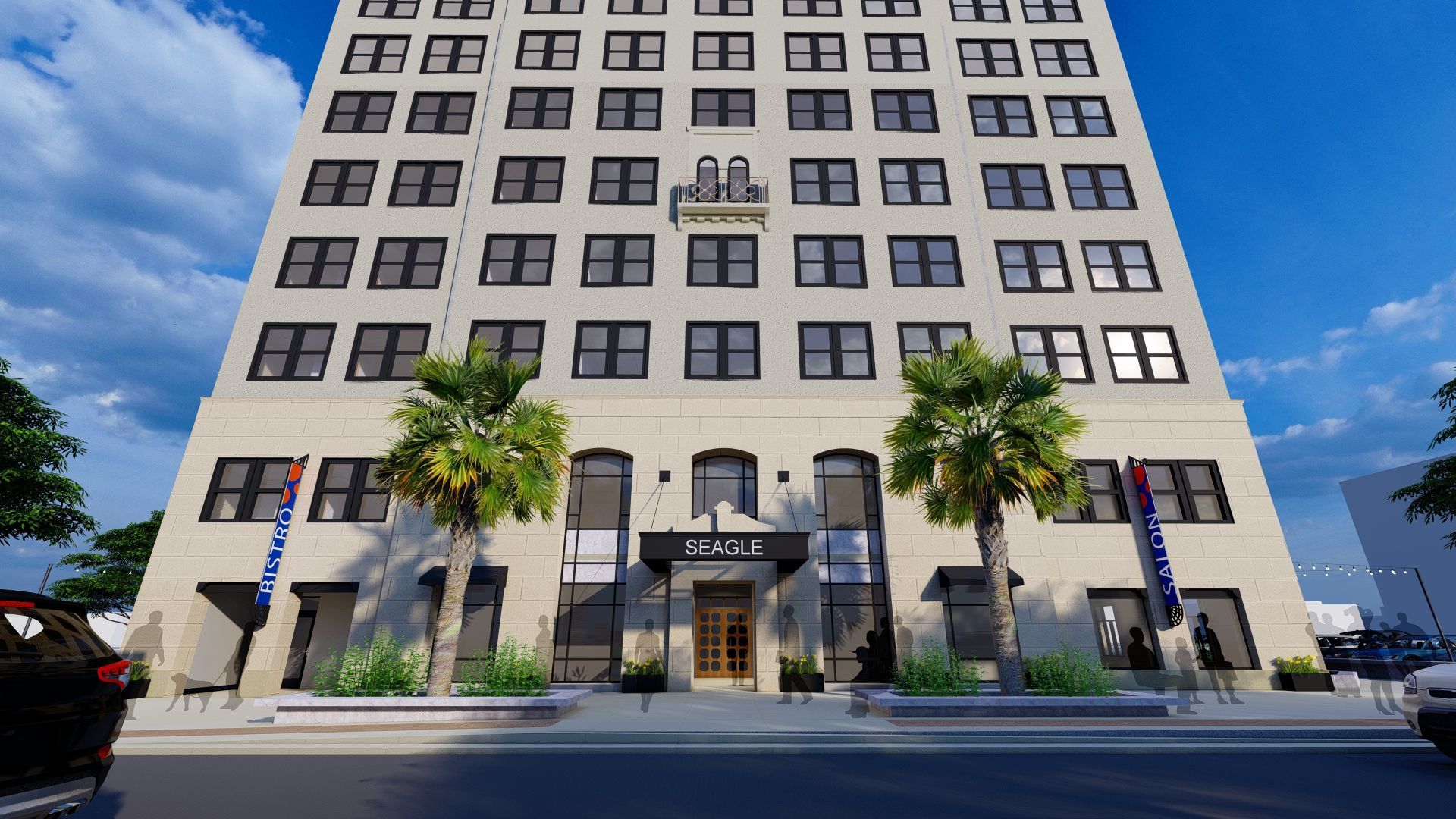 High-rise building with