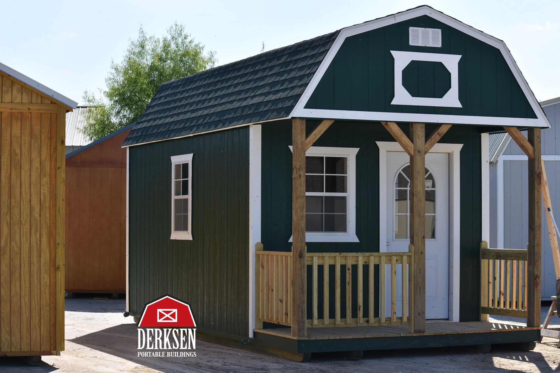 Dark Green Portable House