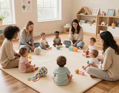 Clase de estimulación para bebés