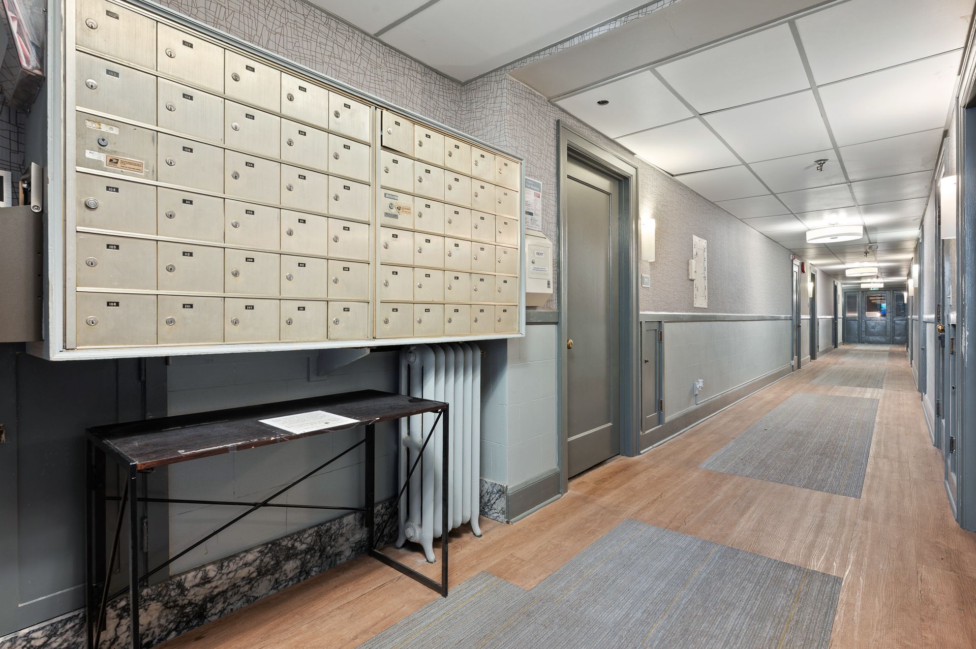 Photo of the community mailboxes