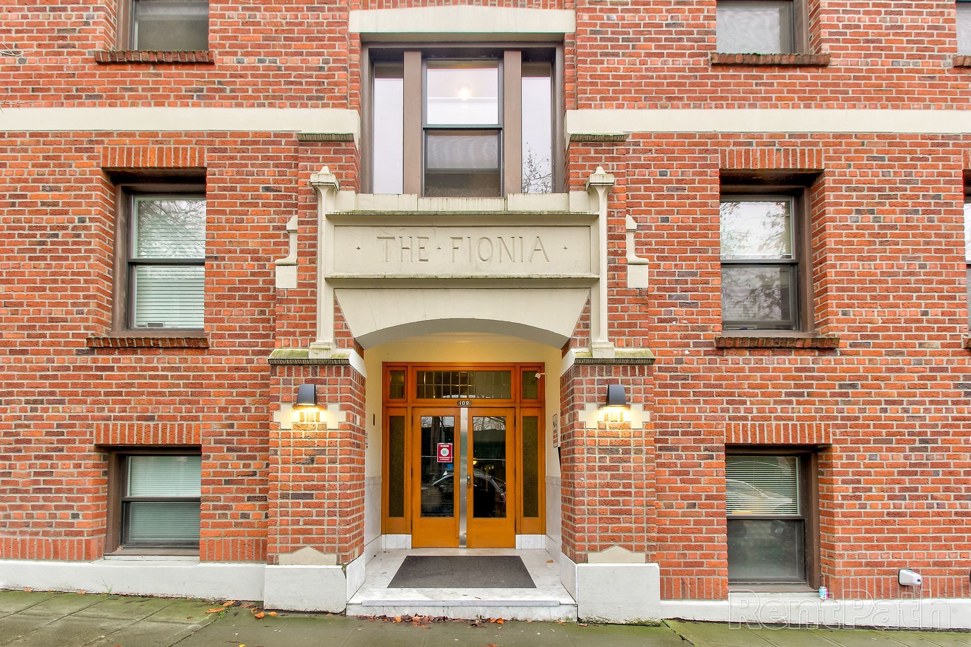Photo of the entrance to the building