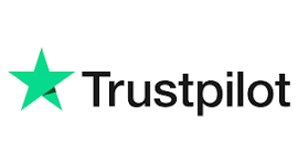 Trustpilot logo with green star icon and black text on a white background