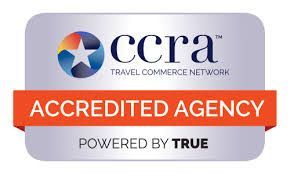CCRA Accredited Agency badge with orange banner and blue-gray logo, powered by TRUE