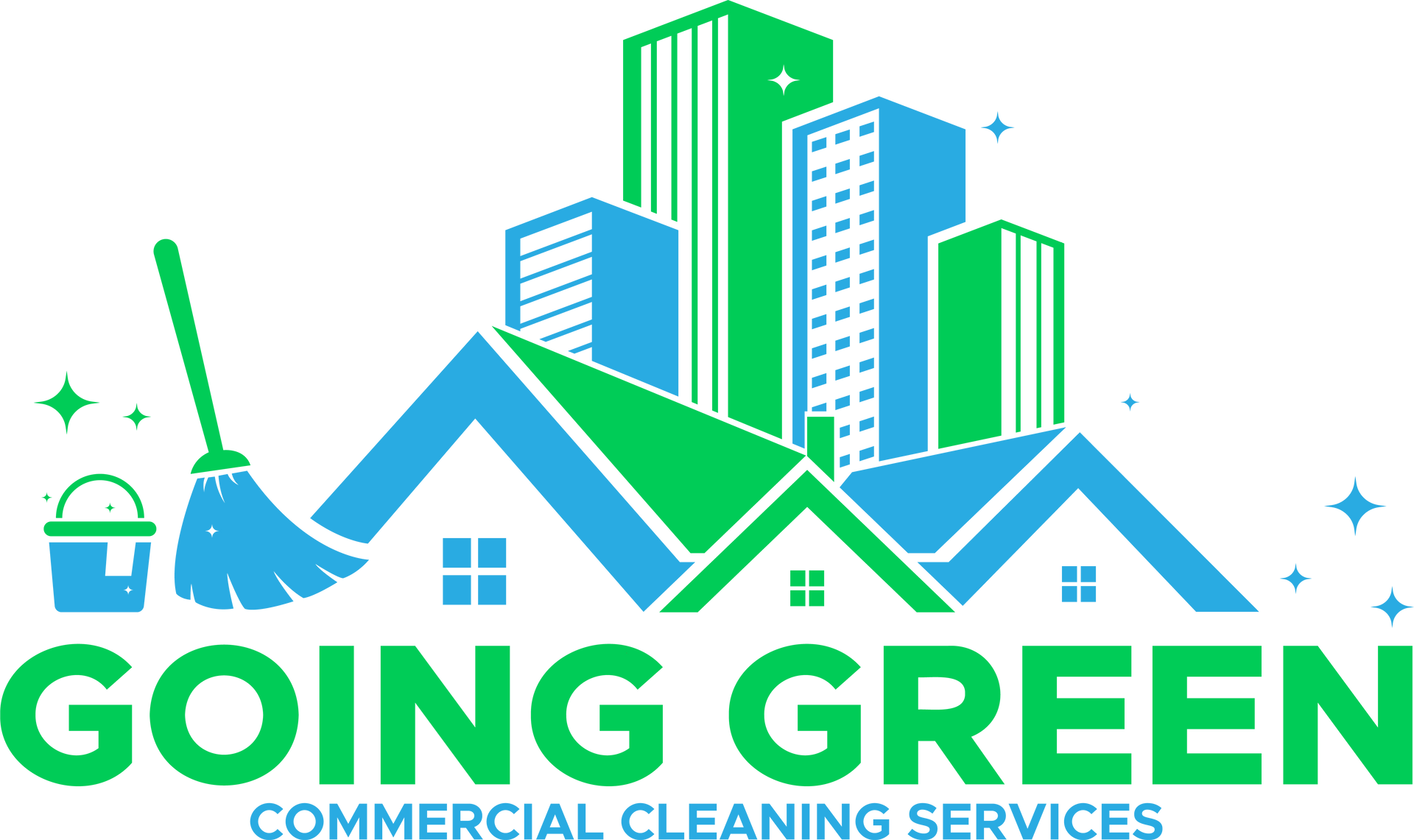 transparent Going Green Commercial Cleaning logo