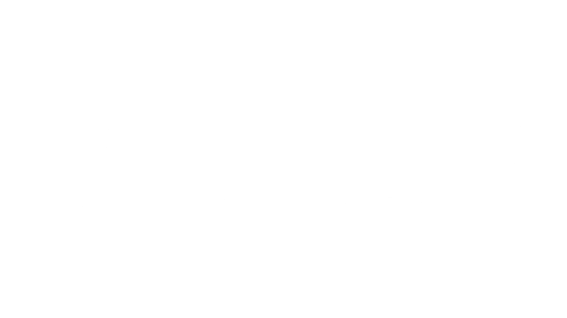 A white logo for weyer moving and cleaning on a white background.