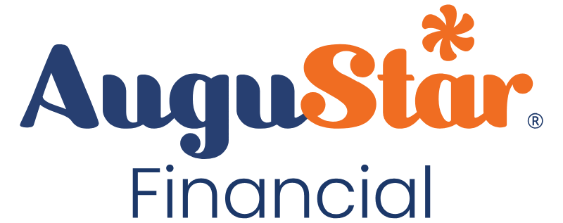 AuguStar Financial logo in navy and orange with a starburst over the word “Star”
