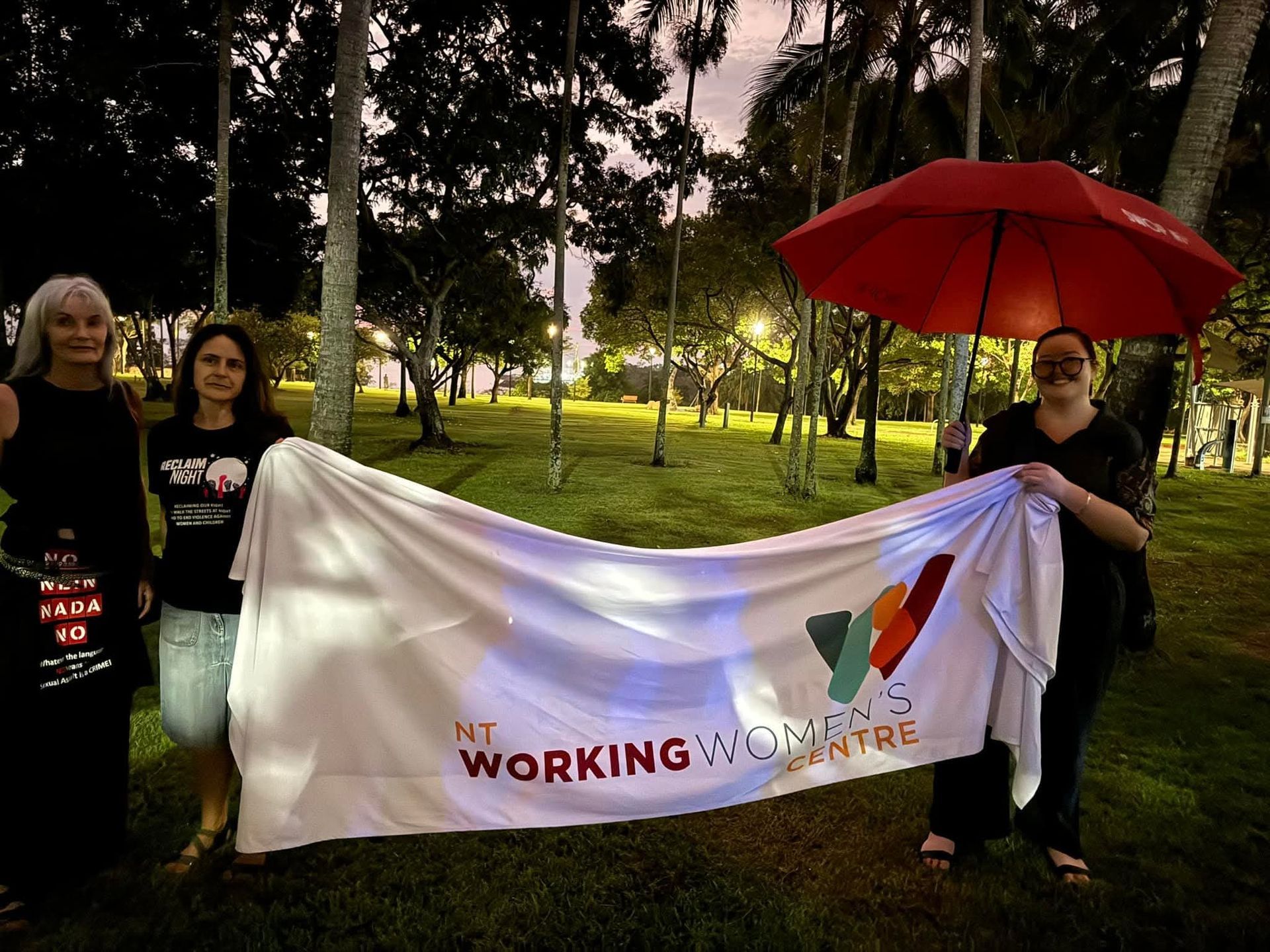 Leeanne SWOP- Nicki and Emily at Reclaim the Night March Oct 2024