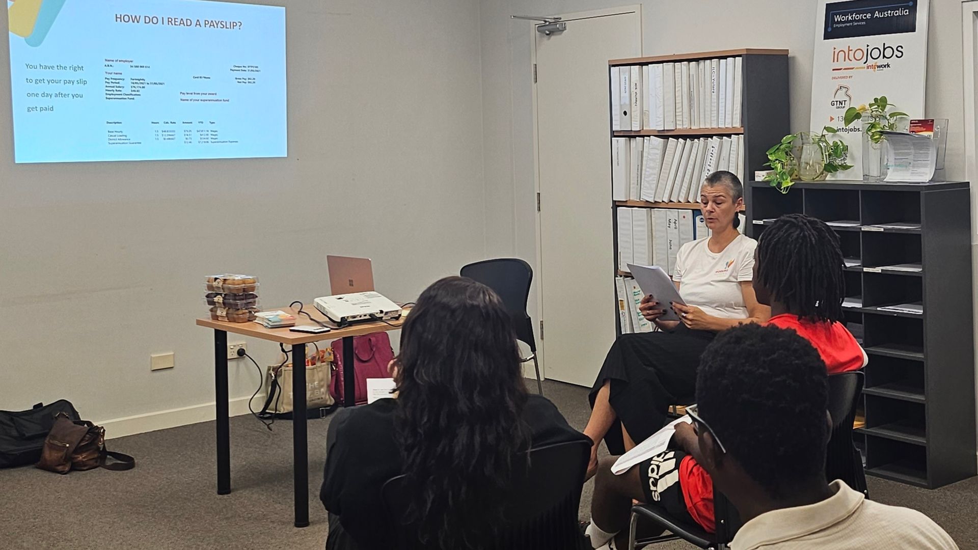 Natalia presenting to GTNT in Alice Springs
