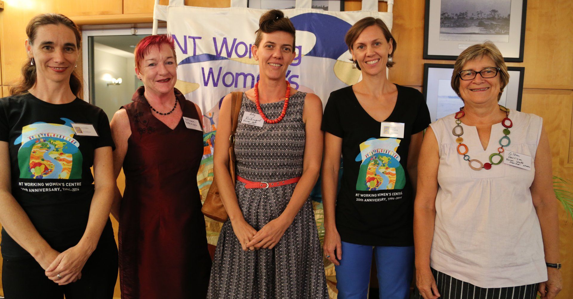 6 Directors spanning 18 years of NTWWC leadership L-R Anna Davis, Colleen Atkinson, Alex Richmond, Rachael Uebergang, Gillian Harrison