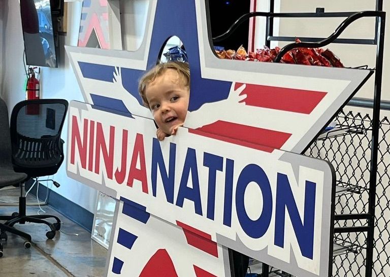 Adorable little ninja nation participant