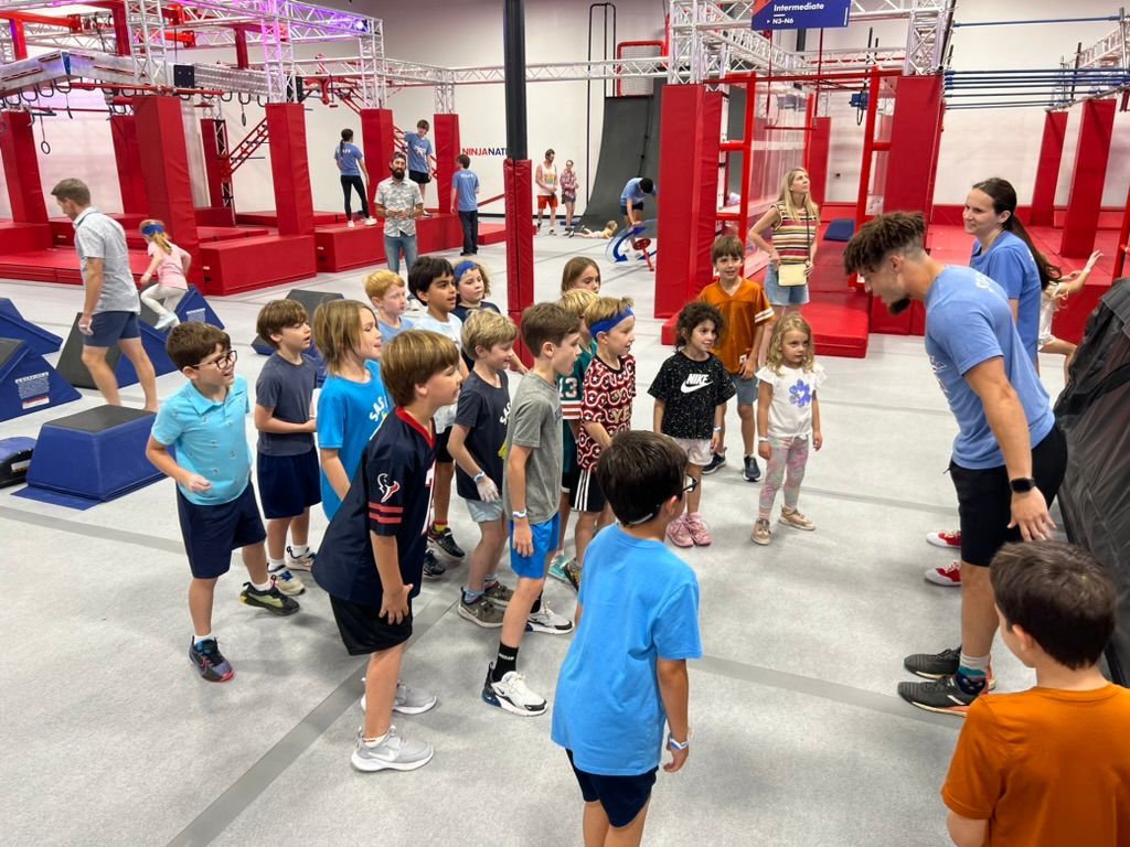 Ninja Campers talking to expert coach
