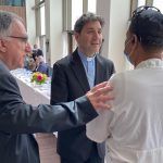 Absp Leo with nephew of Cardinal D'Rozario, CSC