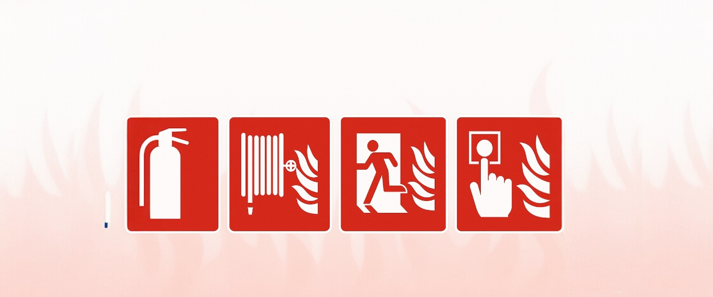 Brandbestrijding pictogrammen zijn misschien wel de kleinste elementen in de bredere brandveiligheid