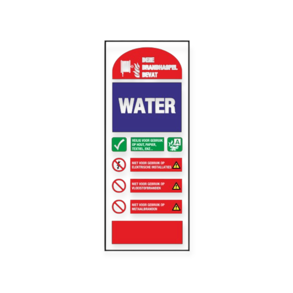 gebruiksaanwijzing brandslang pictogram