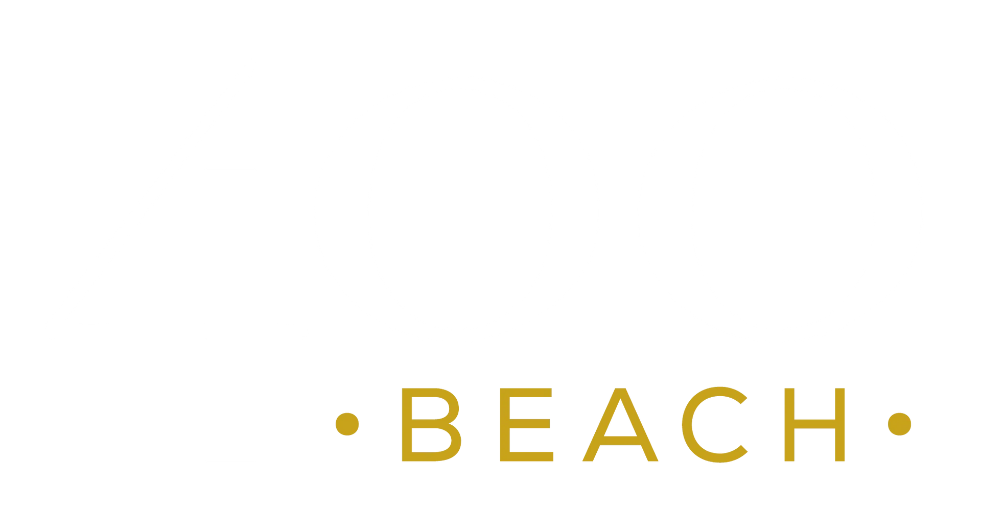 400 Beach White and Gold Logo