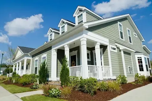 Warm White and Cream Siding