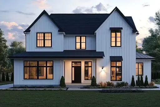 Warm White and Cream Siding