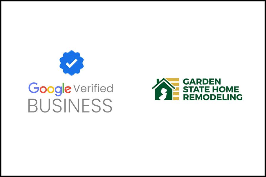 Google Verified Business and Garden State Home Remodeling logos on white background