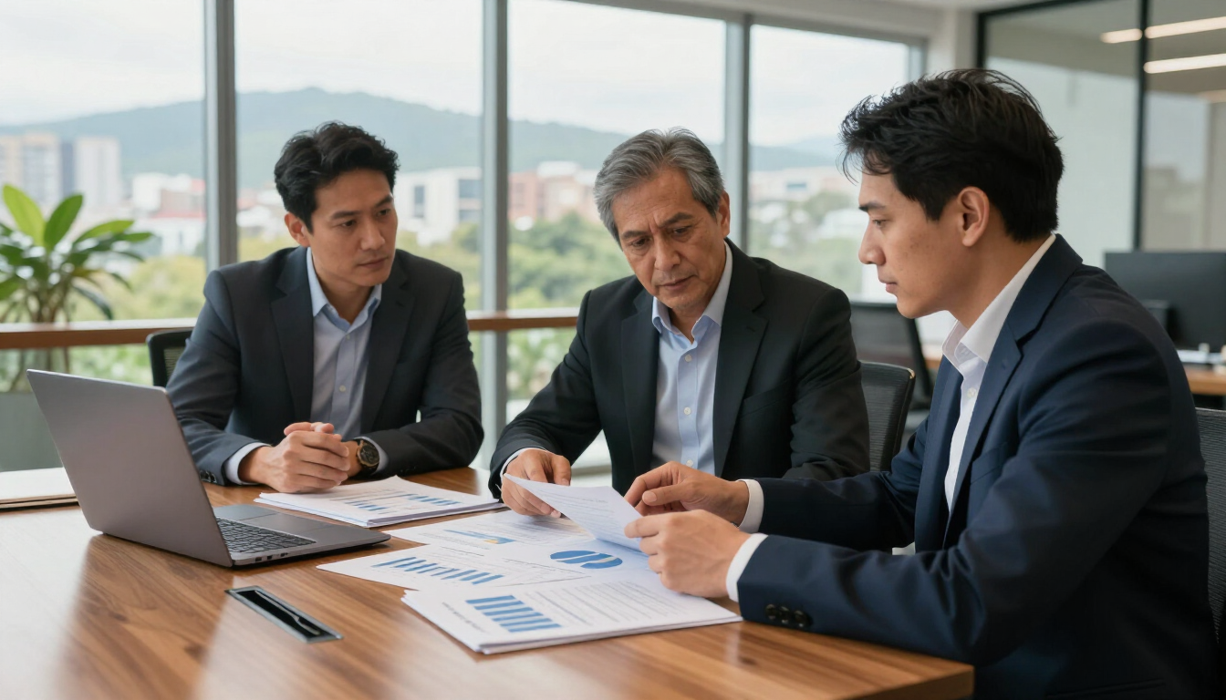 Reunión de asesoría empresarial en Cali
