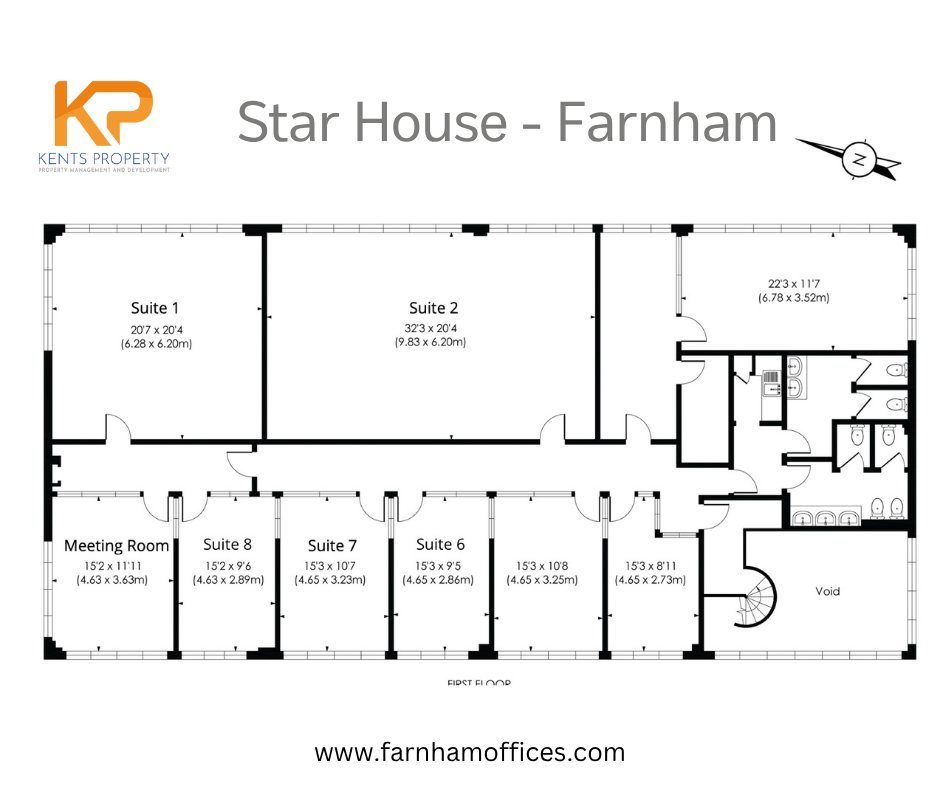 Offices to rent on a flexible term in Farnham